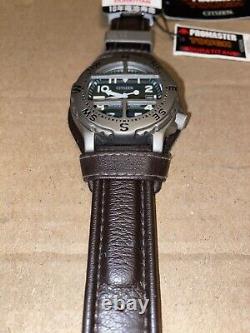 Rare NOS Citizen PROMASTER TOUGH R/N PMQ56-2203 Titanium JDM Leather Strap 1990s