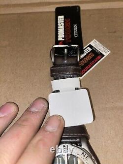 Rare NOS Citizen PROMASTER TOUGH R/N PMQ56-2203 Titanium JDM Leather Strap 1990s