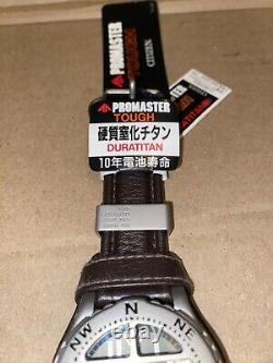 Rare NOS Citizen PROMASTER TOUGH R/N PMQ56-2203 Titanium JDM Leather Strap 1990s