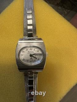 Rare New Old Stock 70s Ladies BULOVA N5 Accutron Tuning Fork Day/Date Watch m