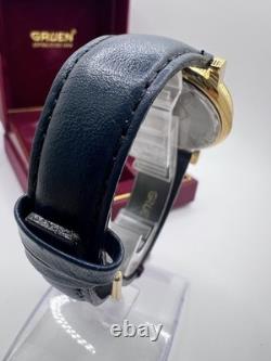 Rare New Old Stock Vintage Gruen Sun Moonphase Men's Watch Quartz Classy Elegant