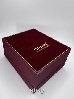 Rare New Old Stock Vintage Gruen Sun Moonphase Men's Watch Quartz Classy Elegant
