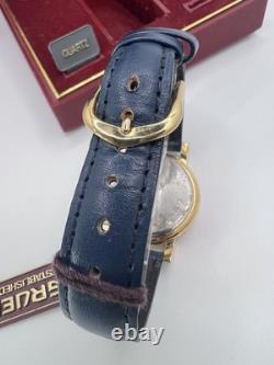 Rare New Old Stock Vintage Gruen Sun Moonphase Men's Watch Quartz Classy Elegant