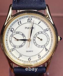 Rare Nos Men's 1988 Pulsar Quartz Watch V336-7000