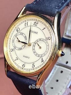 Rare Nos Men's 1988 Pulsar Quartz Watch V336-7000