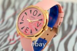 Rare Russian USSR OLD stock wrist watch cal. 2609 Raketa Big ZERO LOVE pink NOS