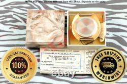 Rare Russian USSR OLD stock wrist watch cal. 2609 Raketa Big ZERO LOVE pink NOS