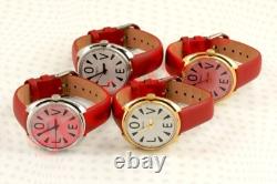 Rare Russian USSR OLD stock wrist watch cal. 2609 Raketa Big ZERO LOVE pink NOS
