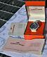 Rare Watch Jaquet Droz Diver 1 25/32in Sub 150 Mt. NOS Years' 70 With Box & Doc
