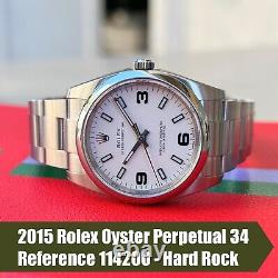 Rolex Oyster Perpetual 114200 Full Set New Old Stock Unworn HARD ROCK