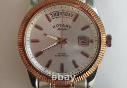 Rotary Havana Two Tone Rose GB02662/06 Men's Watch NEW OLD STOCK