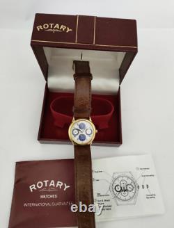 Rotary Roulette Casino Moonphase Vintage Watch 30mm NOS RARE