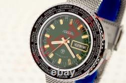 Russian USSR OLD stock wristwatch Raketa cities City Goroda cal. 2628 Vintage