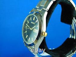 SEIKO 7N43-9070 NEW OLD STOCK C. 2007 QUARTZ JAPAN TWO-TONE MENS WRISTWATCH WithBOX