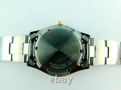 SEIKO 7N43-9070 NEW OLD STOCK C. 2007 QUARTZ JAPAN TWO-TONE MENS WRISTWATCH WithBOX