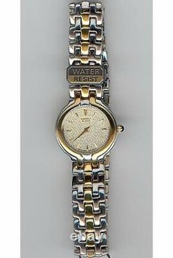 SEIKO SXJG48F, Ladies dress, all metal, two tones, Brand New Old Stock, SXJG48