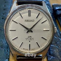 SERVICED Vintage December 1975 Seiko LM LordMatic 5601-9000 A+ Case 2 Straps