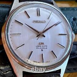 SERVICED Vintage December 1975 Seiko LM LordMatic 5601-9000 A+ Case 2 Straps