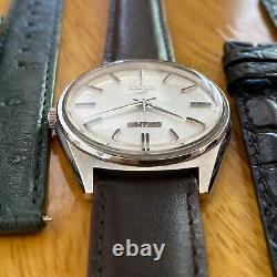 SERVICED Vintage December 1975 Seiko LM LordMatic 5601-9000 A+ Case 2 Straps