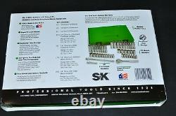 SK 91844 1/4 Dr 44 Pcs 6 Point Std & Deep, Metric & SAE Socket Set Old SK Logo
