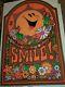 SMILE BE HAPPY 1971 VINTAGE BLACKLIGHT NOS POSTER By LASPEY -NICE