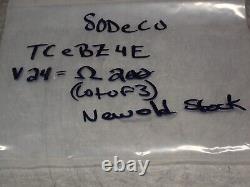 SODECO TCeBZ4E 24V 200Ohms 4-Digit Counters New Old Stock (Lot of 3)