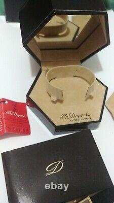 ST Dupont S. T. Gold plated Laque De China New Old Stock condition box and papers