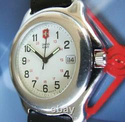 SWISS ARMYMen OFFICERS 1884 ClaSSiC Ol' Skol Polished Version+NOS Genuine Strap