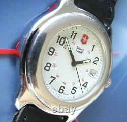 SWISS ARMYMen OFFICERS 1884 ClaSSiC Ol' Skol Polished Version+NOS Genuine Strap