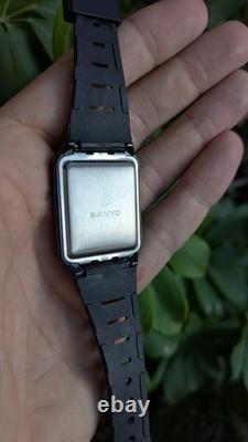 Sanyo World Time Calculator watch NOS 1980 Rare vintage watch Japan