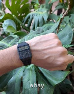 Sanyo World Time Calculator watch NOS 1980 Rare vintage watch Japan