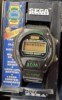 Sega Watch Sport Digital Qty 30 All New Old Stock Boxed Different Styles Vintage