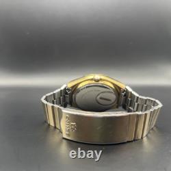 Seiko 0903-8029, Gold Tone, new old stock Crystal, Black Dial Rare, Vintage