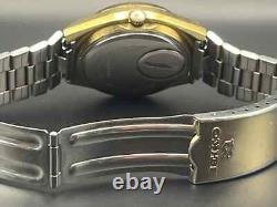 Seiko 0903-8029, Gold Tone, new old stock Crystal, Black Dial Rare, Vintage