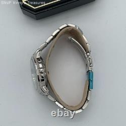 Seiko 5m42-0J60 Kinetic Men's Watch-New Old Stock, Stainless Steel, Black Dial