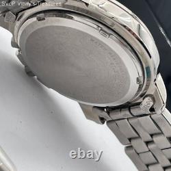 Seiko 5m42-0J60 Kinetic Men's Watch-New Old Stock, Stainless Steel, Black Dial