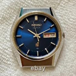 Seiko Elnix 0703-7110 Blue Electronic Transistorized Watch New Dead Old Stock