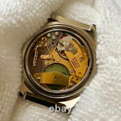 Seiko Elnix 0703-7110 Blue Electronic Transistorized Watch New Dead Old Stock