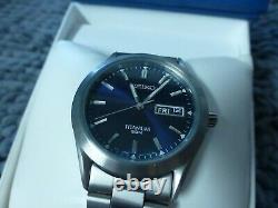 Seiko SGG709 Titanium Blue Dial Mens Watch NOS