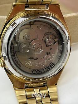 Seiko SNK314K1 Automatic 21 Jewls Wrist Watch Gold Tone Rare New Old Stock 5