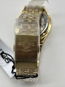 Seiko SNK314K1 Automatic 21 Jewls Wrist Watch Gold Tone Rare New Old Stock 5