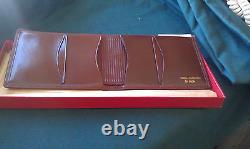 Shell Cordovan by Huch Wallet New Old Stock Vintage Traditional Brown Leather