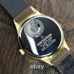 Sicura Electronic Ambassador Watch, ESA 9154, NOS 1970s Gold Plated Case (D125)