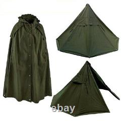 Size 3 NOS Polish Lavvu military tent Set of 2 Canvas Ponchos