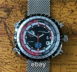 Sorna Automatic Watch Bullhead Gmt Day Date Retro Wrist Watch NOS Style Watch