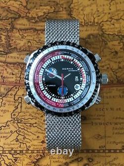 Sorna Automatic Watch Bullhead Gmt Day Date Retro Wrist Watch NOS Style Watch