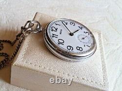 Soviet Molnia pocket watch, 1970's, nearly NOS condition, rare caliber 3603