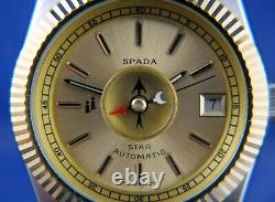 Spada Star Muslim Automatic Watch 1970s Vintage Swiss NOS New Old Stock FE 5611