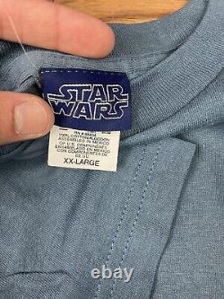 Star Wars T Shirt 2XL Vintage Movie Jengo Fett Attack Of The Clones NOS New