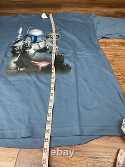 Star Wars T Shirt 2XL Vintage Movie Jengo Fett Attack Of The Clones NOS New